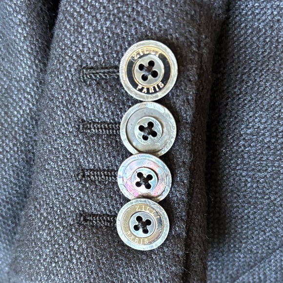 ZILLI Paris Classic Black Men's Italian Imported Cashmere/Viscose Blazer Sz 44R - Picture 5 of 8